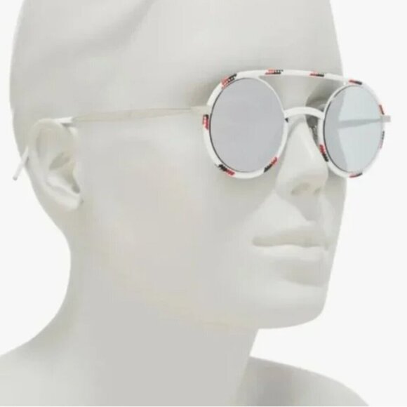 Dior Other - DIOR HOMME Synthesis 43mm Round Sunglasses Red White Black